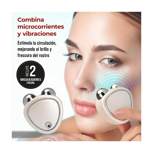 Masajeador Facial Microcorriente Blanco